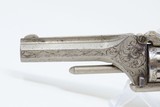 GILDED AGE GILDED AGE Antique EngAntique Engraved AMERICAN STANDARD TOOL Tip-Up .22 RevolverManufactured by MANHATTAN FIREARMS Co. with PEARL GRIPS - 5 of 17