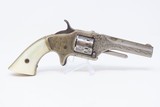 GILDED AGE GILDED AGE Antique EngAntique Engraved AMERICAN STANDARD TOOL Tip-Up .22 RevolverManufactured by MANHATTAN FIREARMS Co. with PEARL GRIPS - 14 of 17