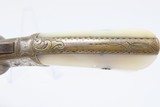 GILDED AGE GILDED AGE Antique EngAntique Engraved AMERICAN STANDARD TOOL Tip-Up .22 RevolverManufactured by MANHATTAN FIREARMS Co. with PEARL GRIPS - 6 of 17
