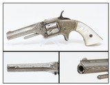 GILDED AGE GILDED AGE Antique EngAntique Engraved AMERICAN STANDARD TOOL Tip-Up .22 RevolverManufactured by MANHATTAN FIREARMS Co. with PEARL GRIPS - 1 of 17