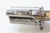 PEPPERBOX Cased ENGRAVED, Ivory MEYERS BREVETE 7mm Pinfire Revolver Antique Stately Folding Trigger with ANTIQUE IVORY GRIPS - 16 of 20