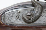NORTH AMERICAN TRADE Flintlock Pistol by R.S. CLARK BIRMINGHAM Antique .66British with Birmingham Proofs & Tombstone Marking - 6 of 17
