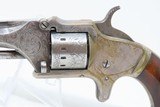 SETTLER-INDIAN Fight Scene MANHATTAN 7-Shot .22 Caliber Revolver Antique
FANCY Grips & ENGRAVING with PURSE HOLSTER! - 6 of 21