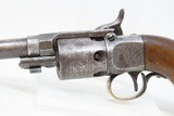 ANTEBELLUM Engraved MASSACHUSETTS ARMS Co. WESSON & LEAVITT Belt RevolverSCARCE; 1 of Only 1,000 Manufactured - 17 of 18