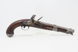 1822 Antique SIMEON NORTH CONTRACT Model 1819 .54 Caliber FLINTLOCK Pistol
Early American Army & Navy Sidearm With 1822 Dated Lock - 2 of 19