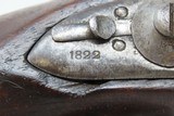 1822 Antique SIMEON NORTH CONTRACT Model 1819 .54 Caliber FLINTLOCK Pistol
Early American Army & Navy Sidearm With 1822 Dated Lock - 6 of 19