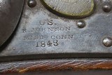 Antique ROBERT JOHNSON U.S. Model 1836 .54 Cal Smoothbore CONVERSION Pistol STANDARD ISSUE of the MEXICAN-AMERICAN WAR! - 6 of 19
