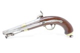 Antique French TULLE ARSENAL Mle 1837 MARINE .60 Caliber Percussion Pistol
Used by FRENCH NAVY and MARITIME Troops - 16 of 19