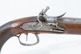 Late-1700s LARGE French FLINTLOCK Pistol in .69 Caliber 11” Barrel AntiqueMassive Single-Shot Sidearm - 4 of 16