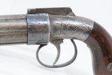 ANTIQUE Allen & Thurber WORCHESTER PERIOD .31 Bar Hammer PEPPERBOX Revolver First American Double Action Revolving Percussion Pistol - 4 of 16