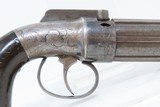 ANTIQUE Allen & Thurber WORCHESTER PERIOD .31 Bar Hammer PEPPERBOX Revolver First American Double Action Revolving Percussion Pistol - 15 of 16