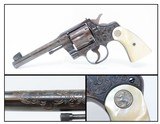 1941 LETTERED Engraved Mother-of-Pearl COLT OFFICERS MODEL .38 SPL Revolver SHIPPED to YOUNGSTOWN, OHIO in 1941! - 1 of 20