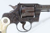1941 LETTERED Engraved Mother-of-Pearl COLT OFFICERS MODEL .38 SPL Revolver SHIPPED to YOUNGSTOWN, OHIO in 1941! - 15 of 20