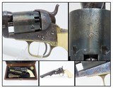 Exquisite GUSTAVE YOUNG Engraved COLT 1849 POCKET Revolver Made in 1860 Cased, Engraved, Silver Plated, Ivory Grips - 1 of 25