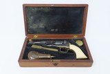 Exquisite GUSTAVE YOUNG Engraved COLT 1849 POCKET Revolver Made in 1860 Cased, Engraved, Silver Plated, Ivory Grips - 2 of 25