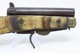 Scarce 1800s HORSEMAN’S POCKET KNIFE/PISTOL .36 Caliber Percussion AntiqueMULTI-TOOL w DAMASCUS BARREL & HORN GRIPS - 14 of 14