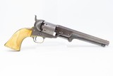 FANTASTIC 3rd Model COLT Model 1851 NAVY .36 Caliber Revolver Antique IVORY MADE in 1853 with ANTIQUE IVORY GRIPS! - 19 of 22