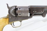 FANTASTIC 3rd Model COLT Model 1851 NAVY .36 Caliber Revolver Antique IVORY MADE in 1853 with ANTIQUE IVORY GRIPS! - 21 of 22