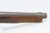 c1710 FRENCH Fighting Pistol .63 Caliber FLINTLOCK by PHILIPPE de SELIERStately Engraved Brass Hardware with Dragon Side Plate - 5 of 17