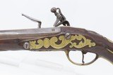 c1710 FRENCH Fighting Pistol .63 Caliber FLINTLOCK by PHILIPPE de SELIERStately Engraved Brass Hardware with Dragon Side Plate - 16 of 17