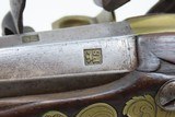 c1710 FRENCH Fighting Pistol .63 Caliber FLINTLOCK by PHILIPPE de SELIERStately Engraved Brass Hardware with Dragon Side Plate - 13 of 17