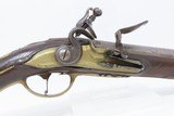 c1710 FRENCH Fighting Pistol .63 Caliber FLINTLOCK by PHILIPPE de SELIERStately Engraved Brass Hardware with Dragon Side Plate - 4 of 17