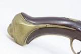 c1710 FRENCH Fighting Pistol .63 Caliber FLINTLOCK by PHILIPPE de SELIERStately Engraved Brass Hardware with Dragon Side Plate - 3 of 17