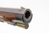 1850s HANOVER German .48 Caliber Percussion Pistol by LÖFFLER Antique Engraved, Single Set Trigger, Octagonal Barrel - 8 of 18