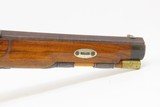 1850s HANOVER German .48 Caliber Percussion Pistol by LÖFFLER Antique Engraved, Single Set Trigger, Octagonal Barrel - 5 of 18