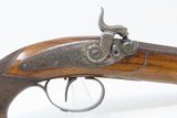 1850s HANOVER German .48 Caliber Percussion Pistol by LÖFFLER Antique Engraved, Single Set Trigger, Octagonal Barrel - 4 of 18