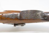 1850s HANOVER German .48 Caliber Percussion Pistol by LÖFFLER Antique Engraved, Single Set Trigger, Octagonal Barrel - 10 of 18