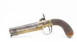 LION POMMEL Belt Pistol by WILLIAM HOLLIS of CHELTENHAM England .54 Caliber
c1840s ENGLISH Sidearm Antique - 14 of 17
