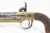 LION POMMEL Belt Pistol by WILLIAM HOLLIS of CHELTENHAM England .54 Caliber
c1840s ENGLISH Sidearm Antique - 16 of 17