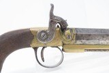 LION POMMEL Belt Pistol by WILLIAM HOLLIS of CHELTENHAM England .54 Caliber
c1840s ENGLISH Sidearm Antique - 4 of 17