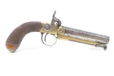 LION POMMEL Belt Pistol by WILLIAM HOLLIS of CHELTENHAM England .54 Caliber
c1840s ENGLISH Sidearm Antique - 2 of 17