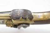 LION POMMEL Belt Pistol by WILLIAM HOLLIS of CHELTENHAM England .54 Caliber
c1840s ENGLISH Sidearm Antique - 8 of 17
