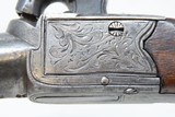 Engraved PAIR of SMITH ENGLISH Antique BOXLOCK Percussion BELT/MUFF Pistols With FOLDING TRIGGERS & SCREW OFF BARRELS! - 7 of 25