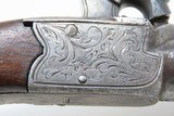 Engraved PAIR of SMITH ENGLISH Antique BOXLOCK Percussion BELT/MUFF Pistols With FOLDING TRIGGERS & SCREW OFF BARRELS! - 14 of 25