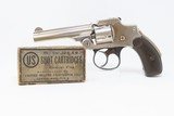 SMITH & WESSON 1st Model “NEW DEPARTURE” .32 Safety Hammerless REVOLVER C&R 6-Shot ‘LEMMON SQUEEZER” Conceal Carry Revolver! - 2 of 19