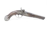 GORGEOUS Cast Carved Antique Spanish MIQUELET .50 Caliber Percussion PISTOL
Stately Sidearm from Early-19th Century Spain - 6 of 18