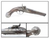 GORGEOUS Cast Carved Antique Spanish MIQUELET .50 Caliber Percussion PISTOL
Stately Sidearm from Early-19th Century Spain - 5 of 18