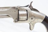 Antique SMITH & WESSON Number 1 FIRST ISSUE 5th Type Spur TRIGGER Revolver
CIVIL WAR Era POCKET CARRY for the Armed Citizen - 4 of 17