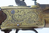 Grotesque Mask WILLIAM GRICE of LONDON Brass .60 Caliber FLINTLOCK Pistol
Circa Late-1700s Sidearm Belt Sized Pistol - 15 of 19