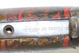 c1885 PAINTED Chinese WINCHESTER-HOTCHKISS Bolt Action Rifle.45-70 GOVT One-of-a-Kind Ornamented Rifle from the Orient! - 13 of 22