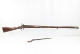 Antique US REMINGTON/FRANKFORD Arsenal MAYNARD M1816/1856 MUSKET Conversion New Jersey Marked Musket with BAYONET - 2 of 23