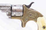Factory ENGRAVED Antique COLT Open Top 7-Shot .22 RF Pocket REVOLVER Ivory Colt’s Answer to Smith & Wesson’s No. 1 Revolver - 4 of 16