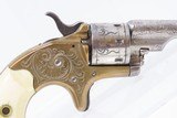 Factory ENGRAVED Antique COLT Open Top 7-Shot .22 RF Pocket REVOLVER Ivory Colt’s Answer to Smith & Wesson’s No. 1 Revolver - 15 of 16