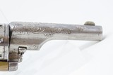 Factory ENGRAVED Antique COLT Open Top 7-Shot .22 RF Pocket REVOLVER Ivory Colt’s Answer to Smith & Wesson’s No. 1 Revolver - 16 of 16