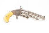 NICKEL & IVORY Antique SMITH & WESSON No. 1 1/2 .32 SINGLE ACTION REVOLVER SW Handsome Little Hideout Revolver! - 14 of 17