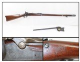 Antique U.S. SPRINGFIELD Model 1884 “TRAPDOOR” .45-70 GOVT Caliber RifleWith SOCKET BAYONET and SCABBARD/HANGER - 1 of 22